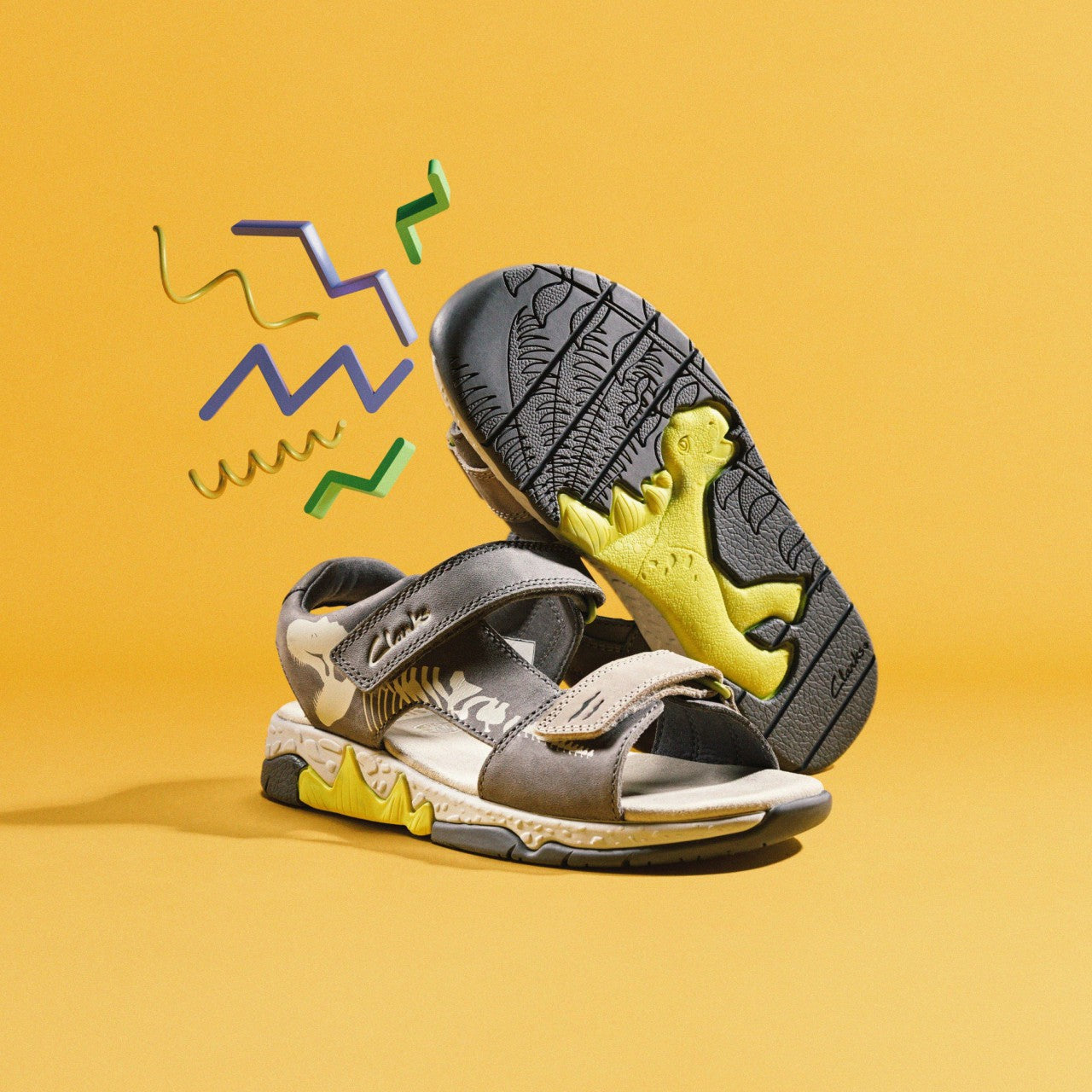 Spiney Tail Kid Grey | Clarks Sale - Kids