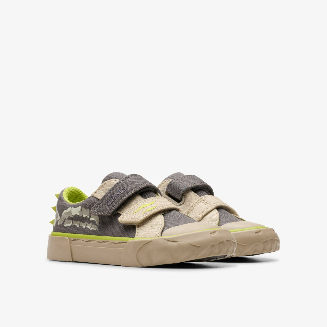 Foxing Stomp Toddler Grey Canvas | Clarks on Sale - Kids