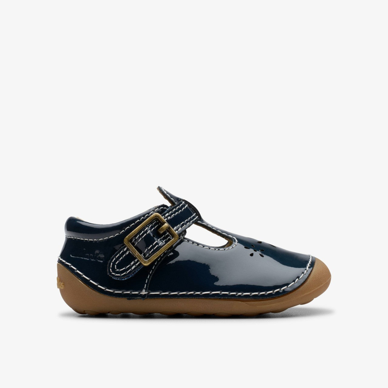 Tiny Skip Toddler Navy Patent | Clarks discount - Kids