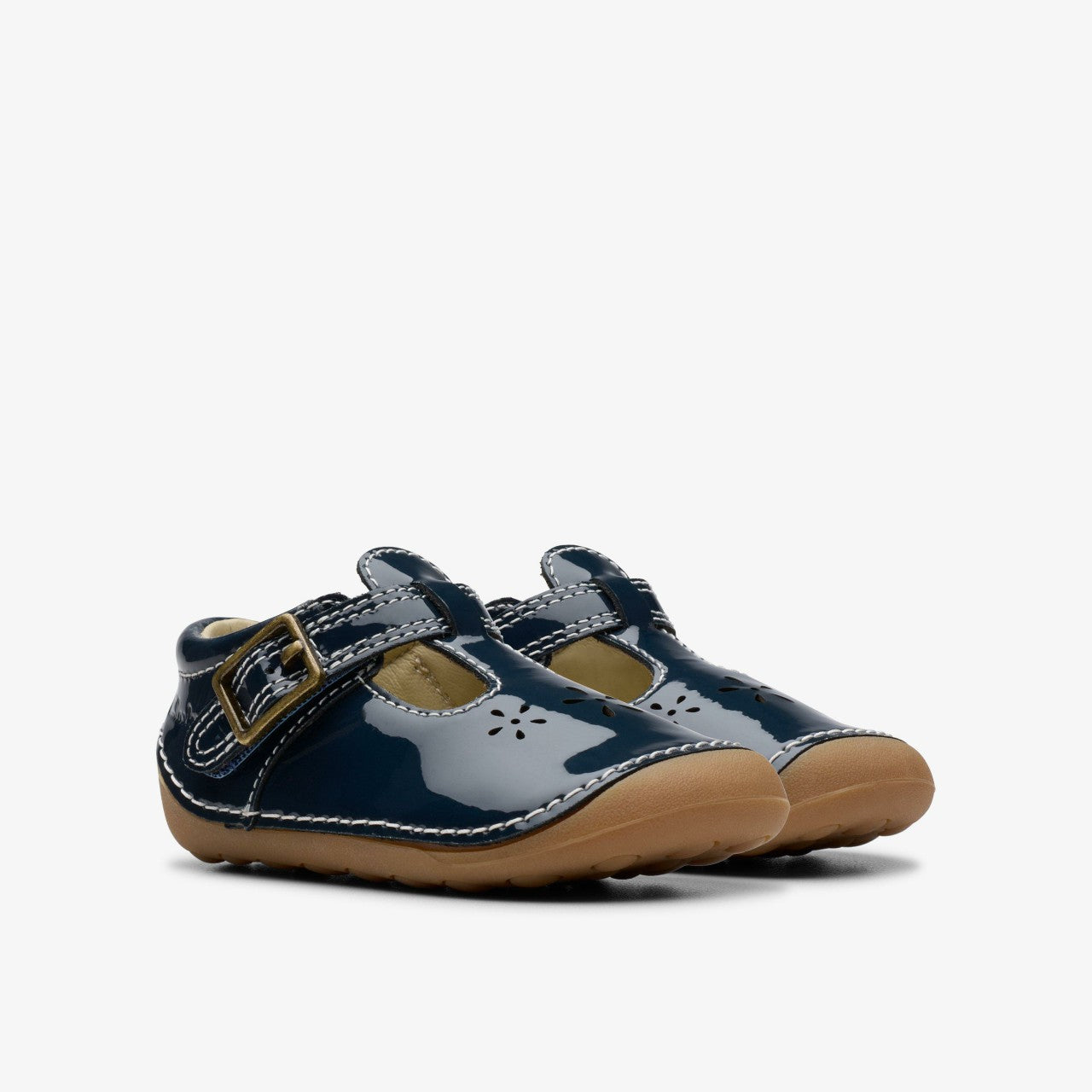 Tiny Skip Toddler Navy Patent | Clarks discount - Kids