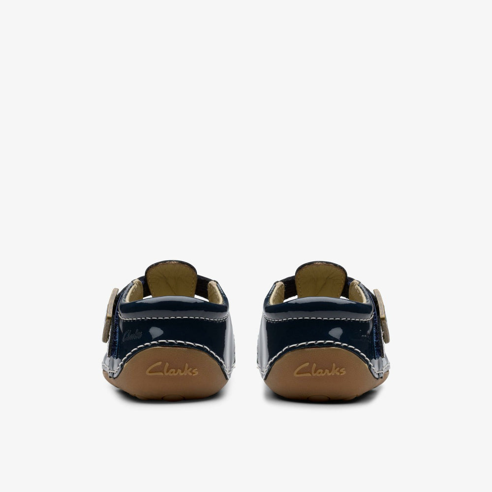 Tiny Skip Toddler Navy Patent | Clarks discount - Kids