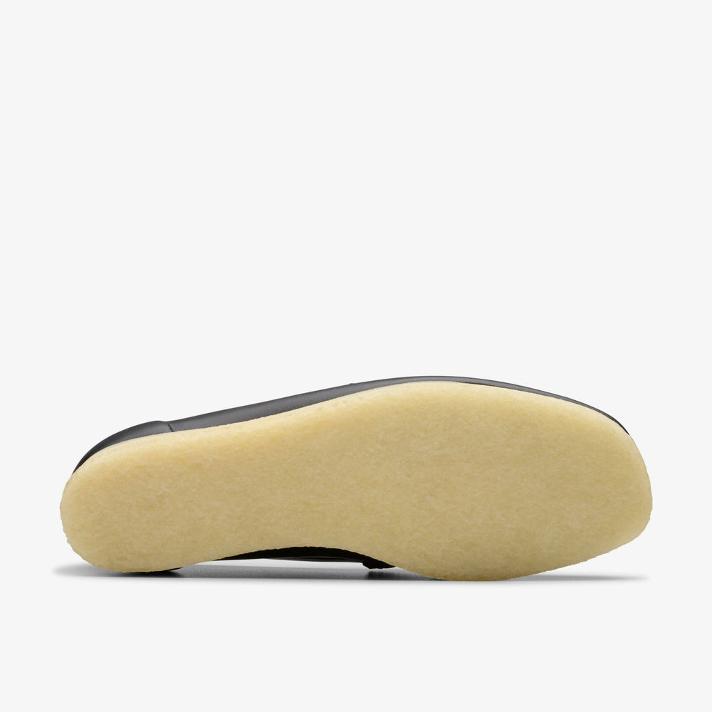 Wallabee Loafer HBIT Black / White Leather | Clarks online - Women