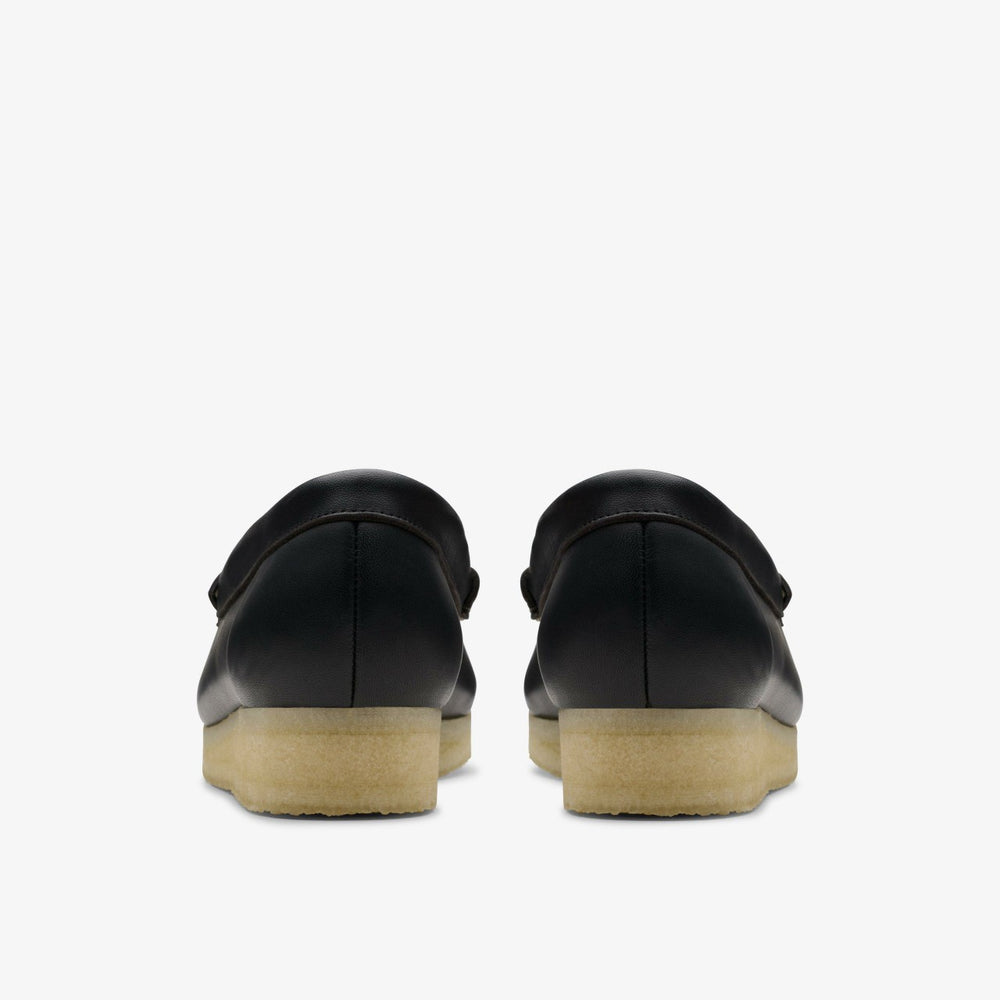 Wallabee Loafer HBIT Black / White Leather | Clarks online - Women