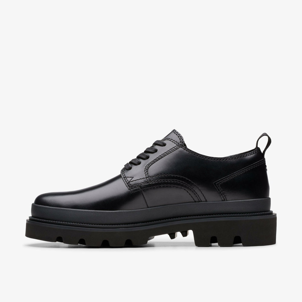Badell Lace Black Leather | Clarks discount - Men
