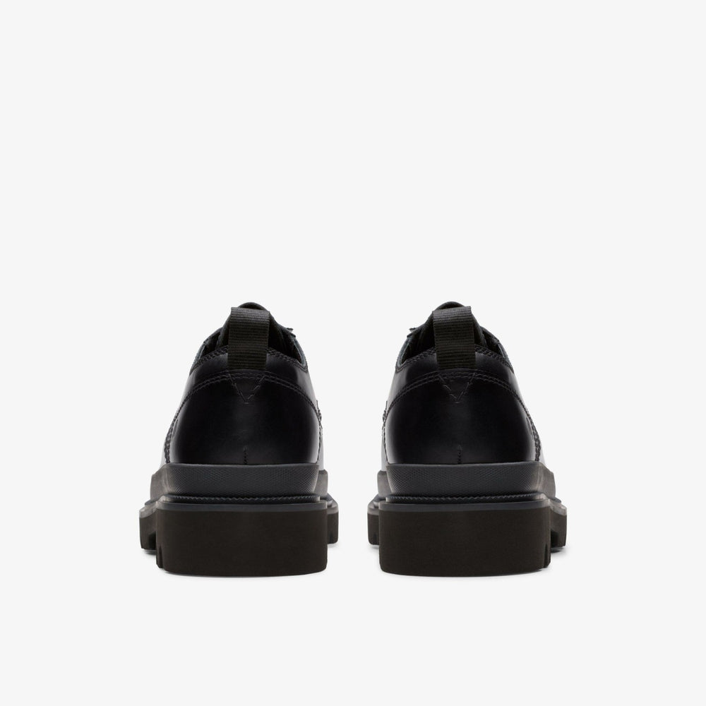 Badell Lace Black Leather | Clarks discount - Men