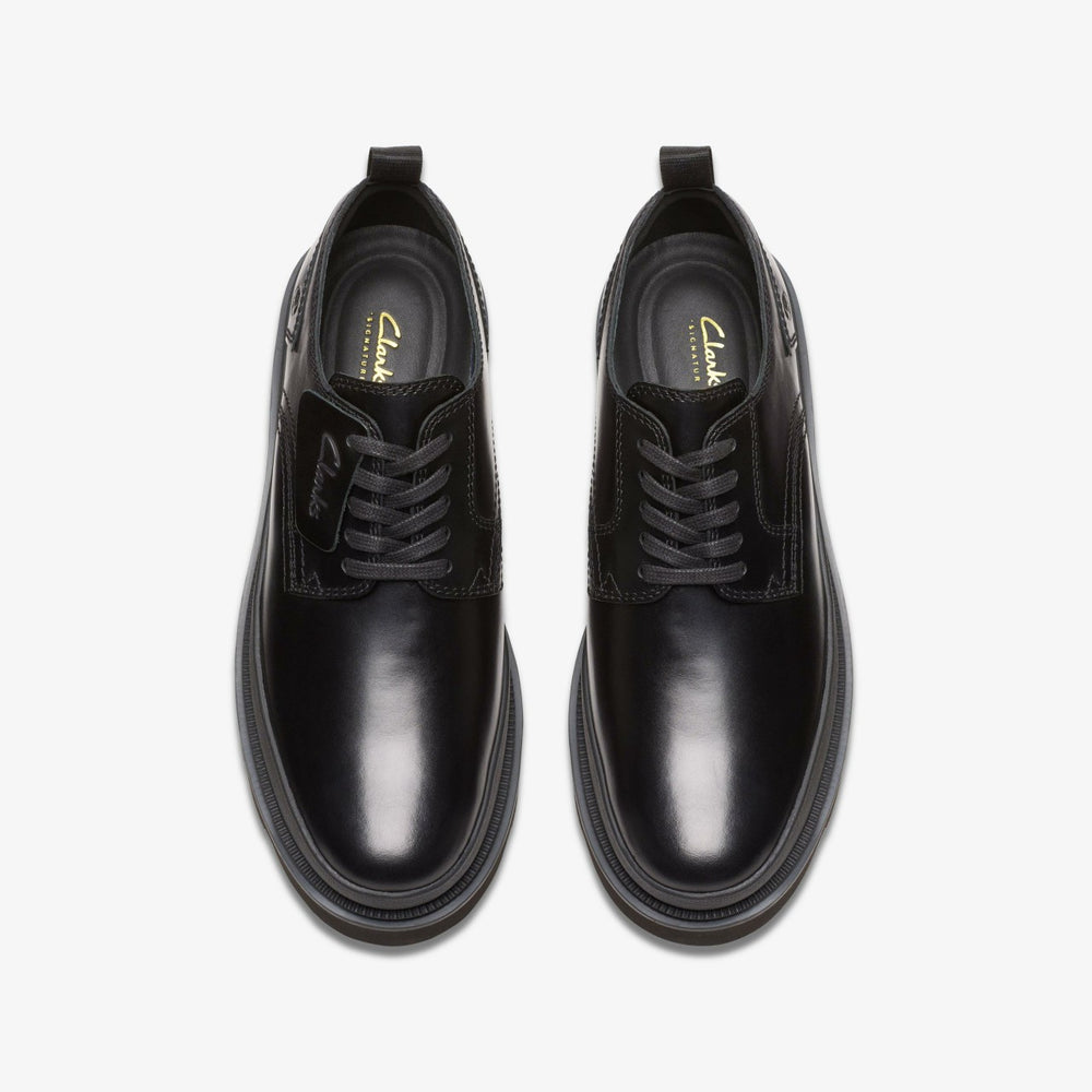 Badell Lace Black Leather | Clarks discount - Men