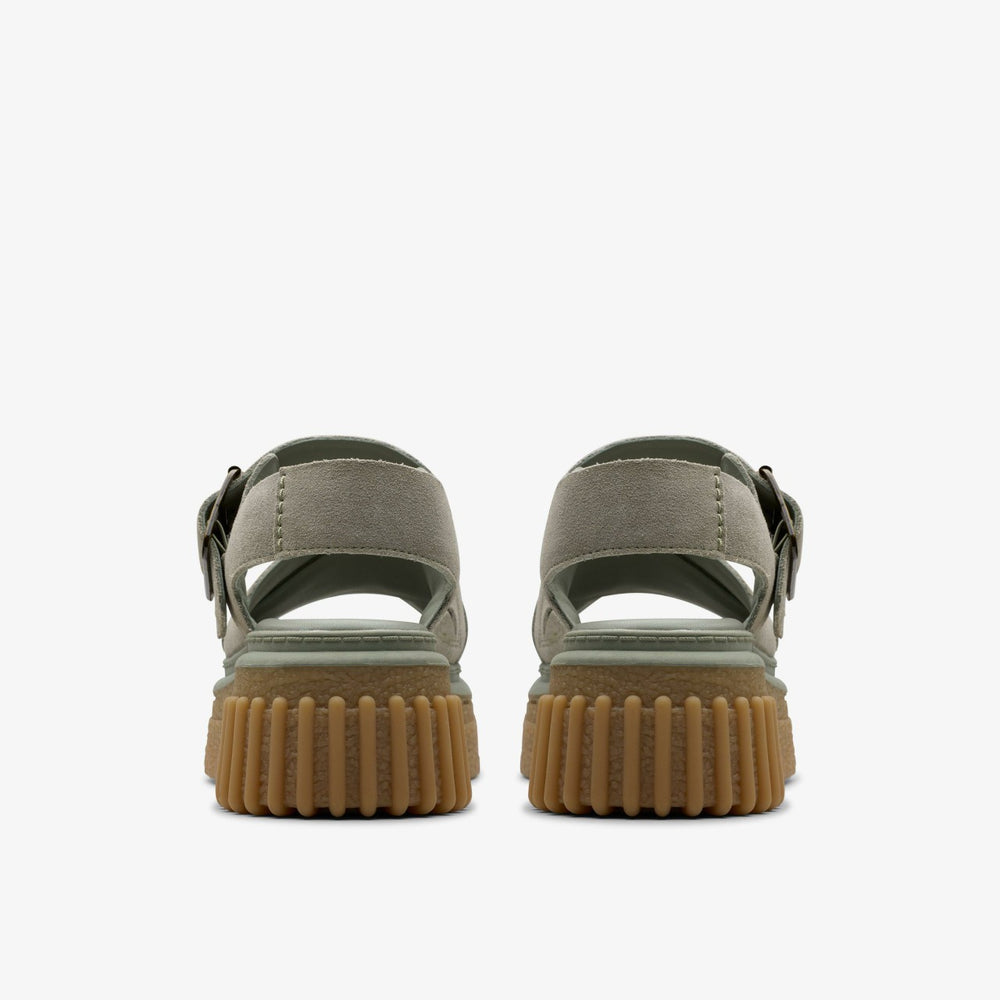 Evamar Wish Light Green Suede | Clarks discount - Women