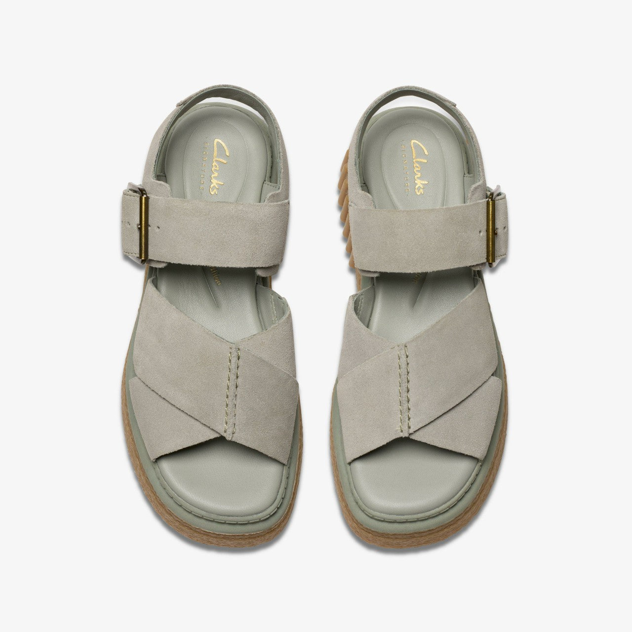 Evamar Wish Light Green Suede | Clarks discount - Women