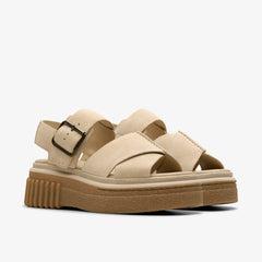 Evamar Wish Ecru Suede | Clarks Sale - Women