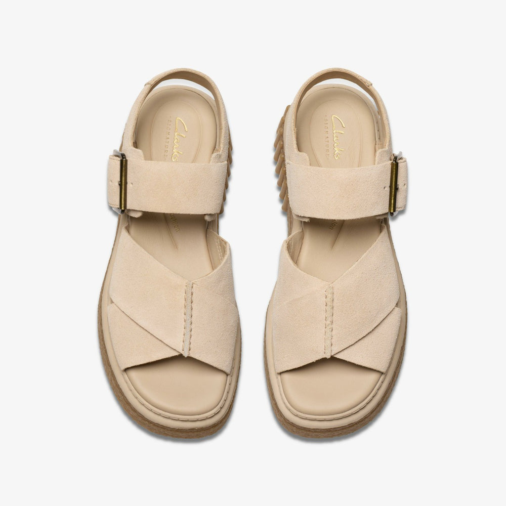 Evamar Wish Ecru Suede | Clarks Sale - Women