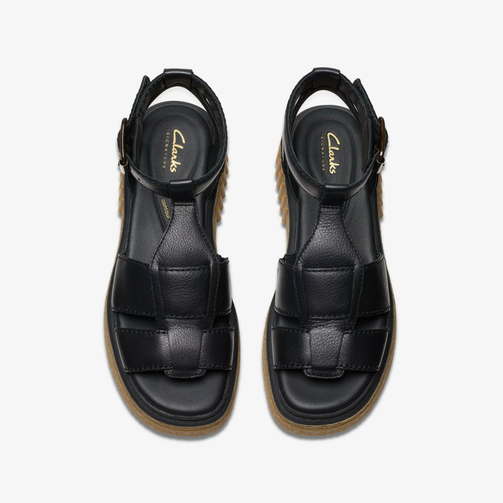 Evamar Sun Black Leather | Clarks online - Women