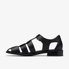 Hana Sun Black Leather | Clarks online - Women