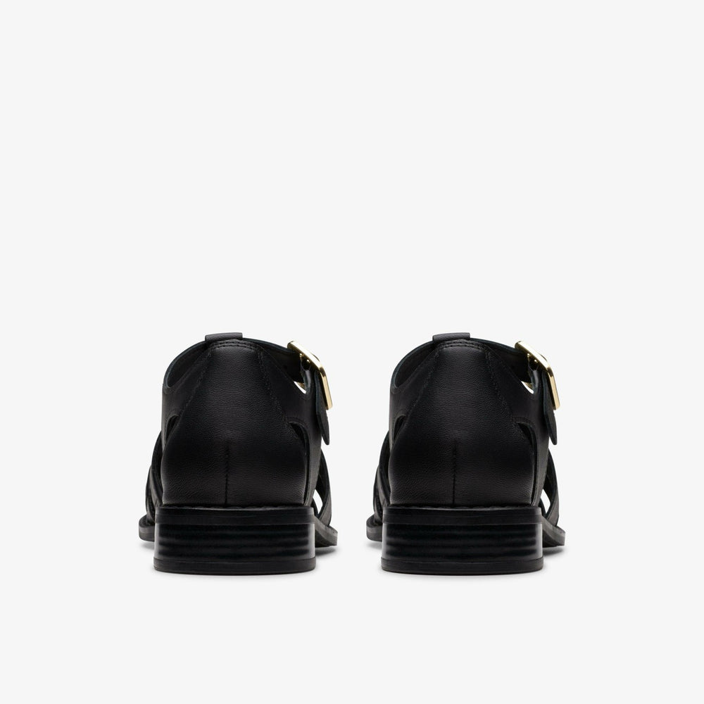 Hana Sun Black Leather | Clarks online - Women
