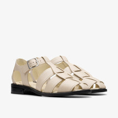 Hana Sun Off White Leather | Clarks discount - Women