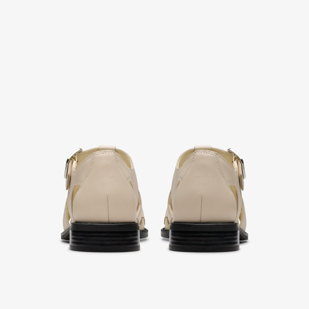 Hana Sun Off White Leather | Clarks discount - Women