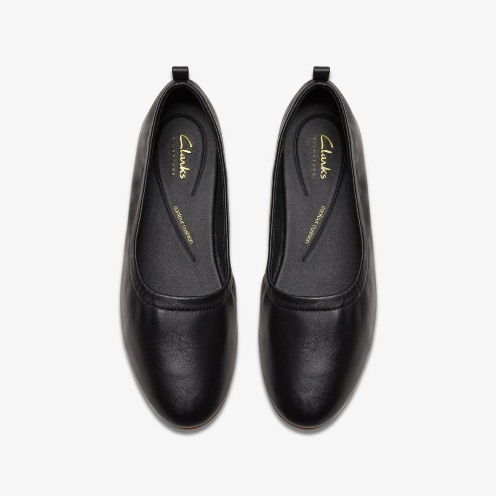 Fawna Soft Black Leather | Clarks for sale - Women