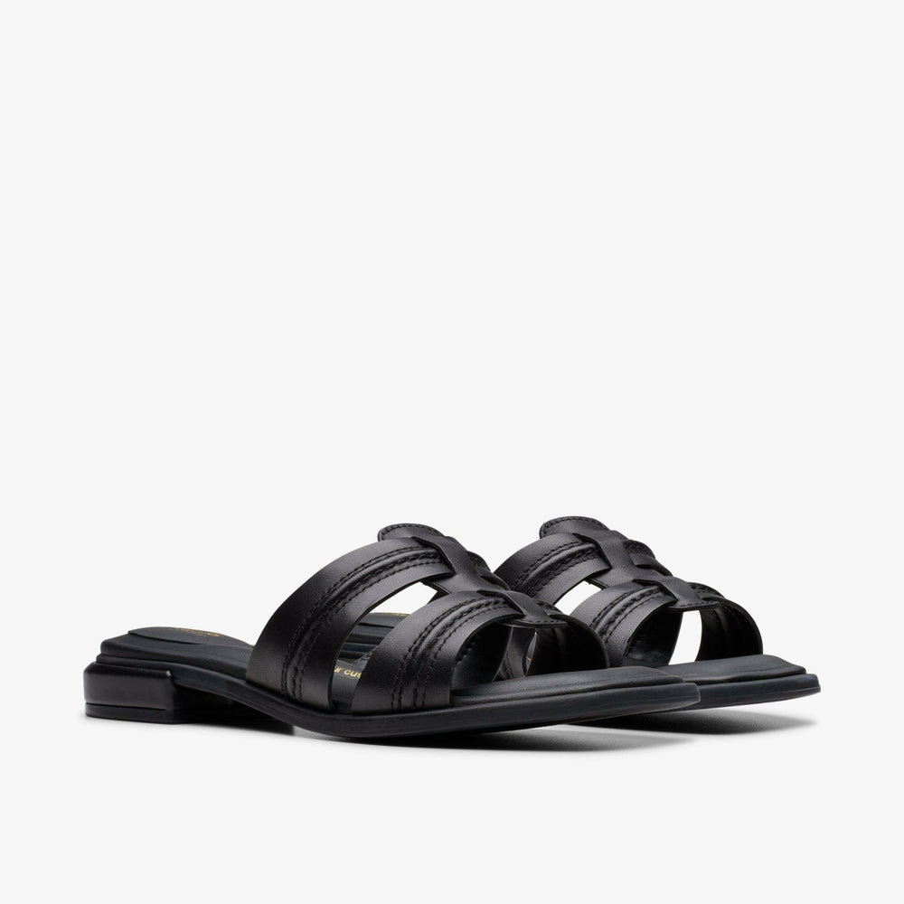 Ariany Mule Black Leather | Clarks on Sale - Women