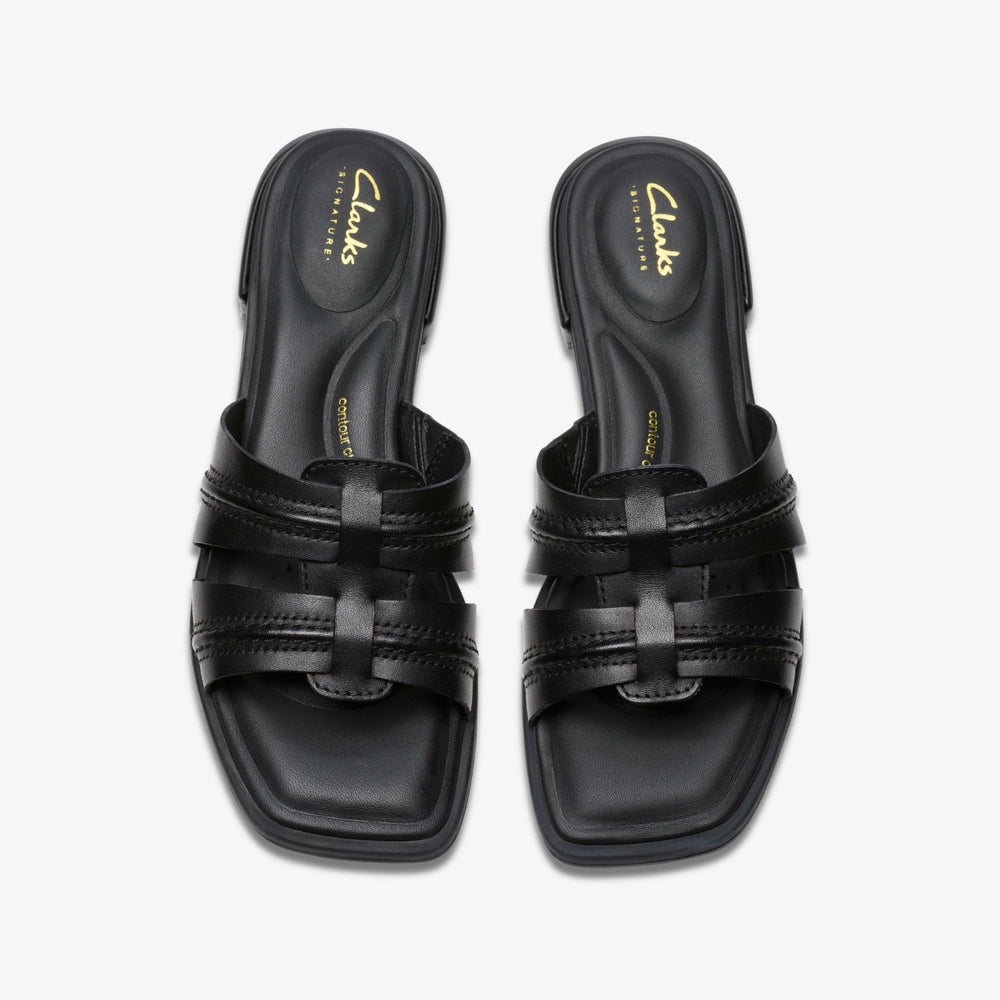 Ariany Mule Black Leather | Clarks on Sale - Women