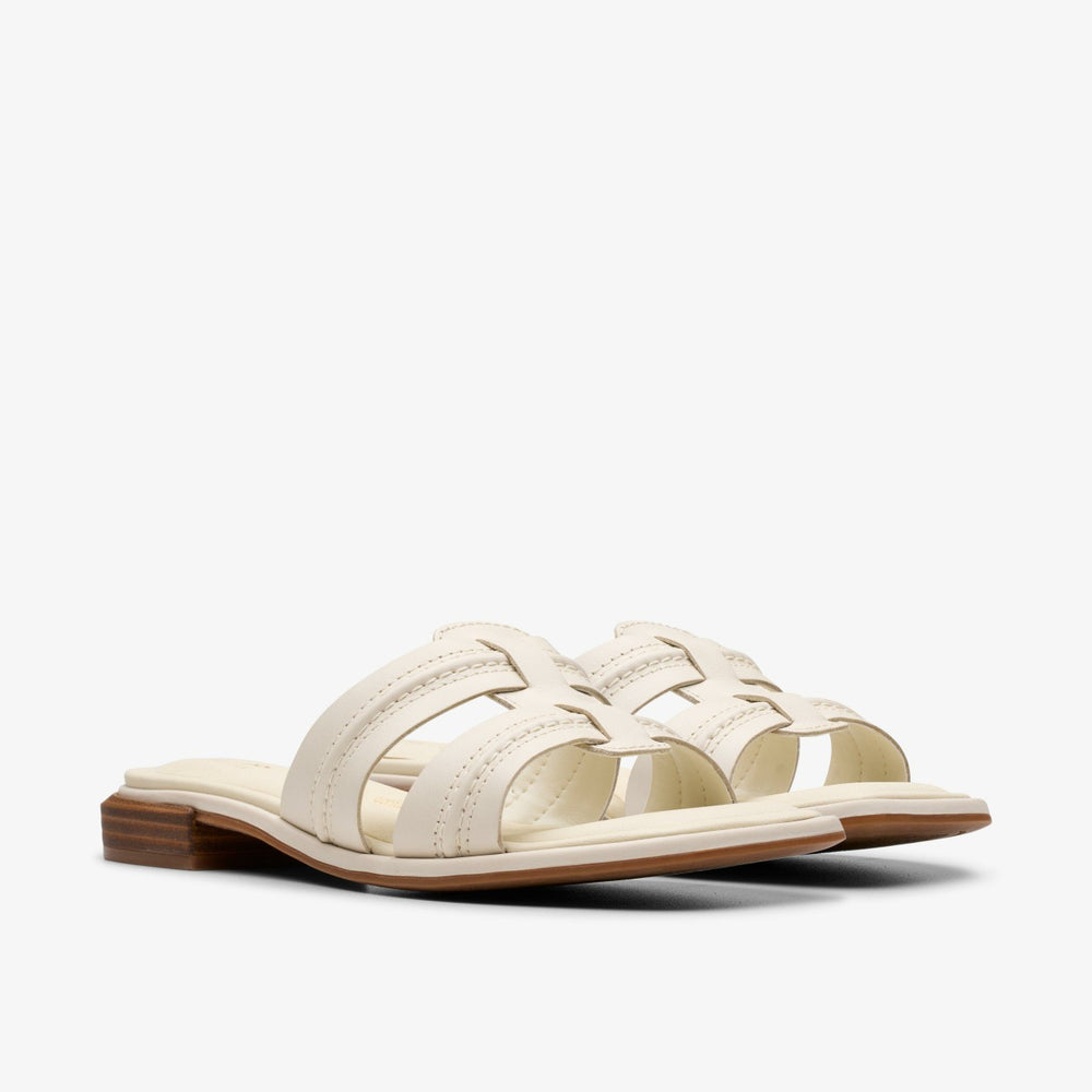 Ariany Mule Cream Leather | Clarks for sale - Women