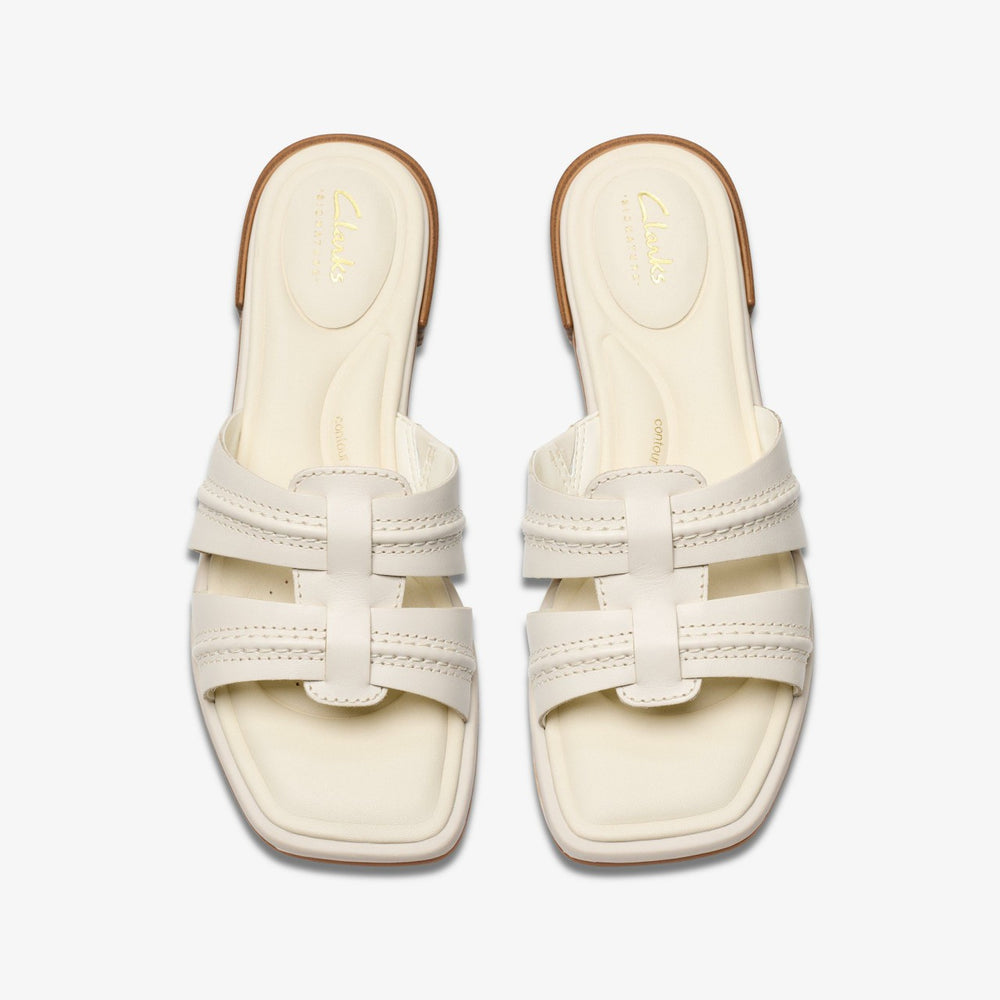 Ariany Mule Cream Leather | Clarks for sale - Women