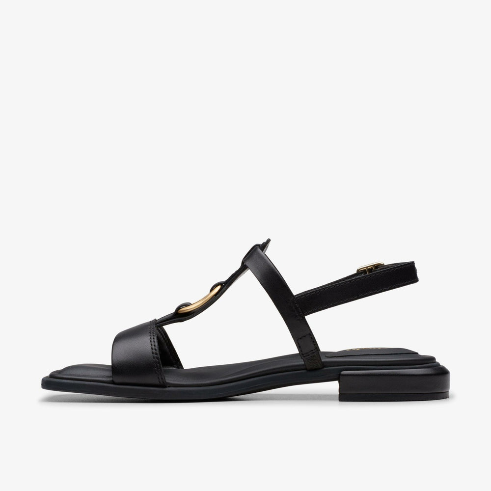 Ariany Sling Black Leather | Clarks outlet - Women