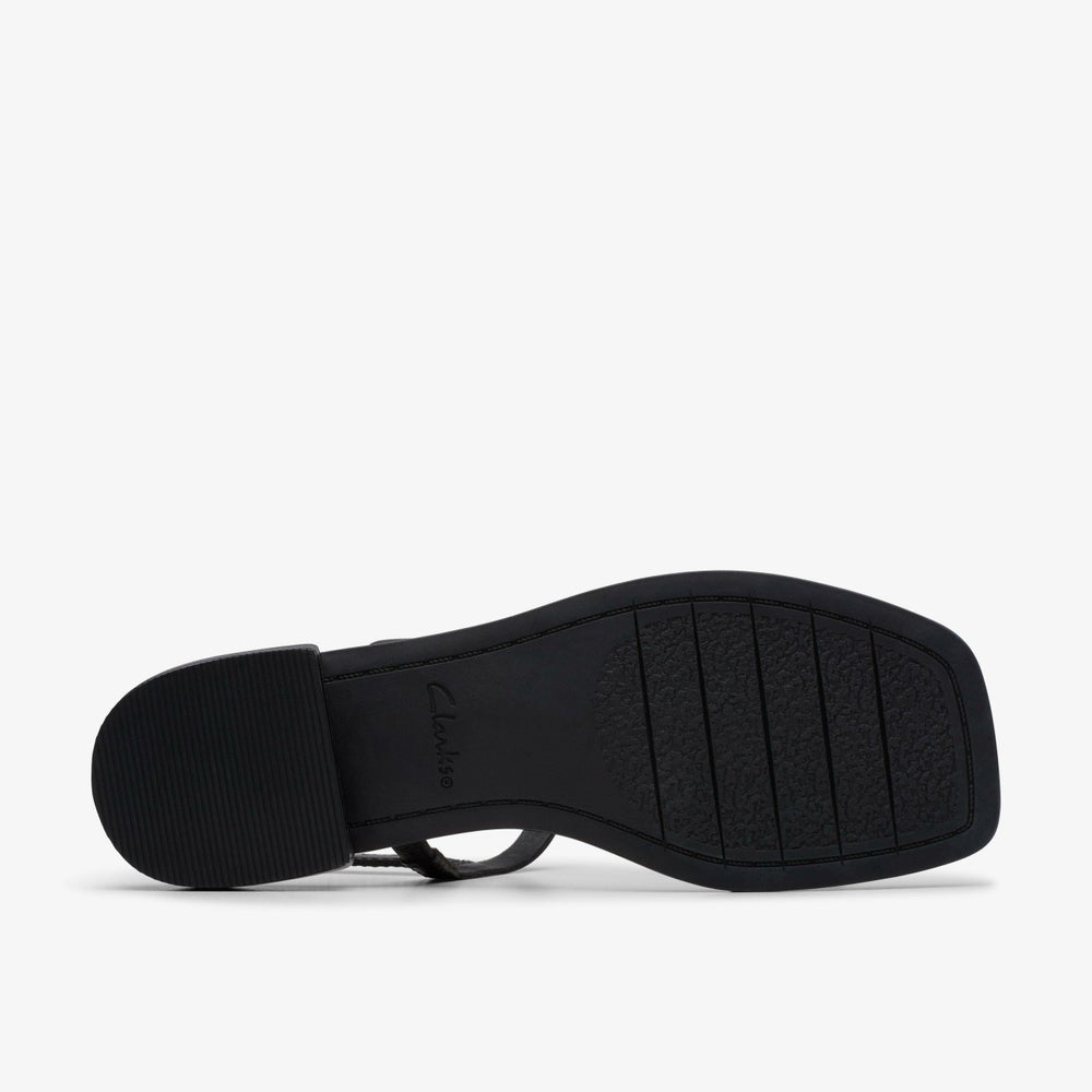 Ariany Sling Black Leather | Clarks outlet - Women