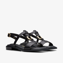 Ariany Sling Black Leather | Clarks outlet - Women