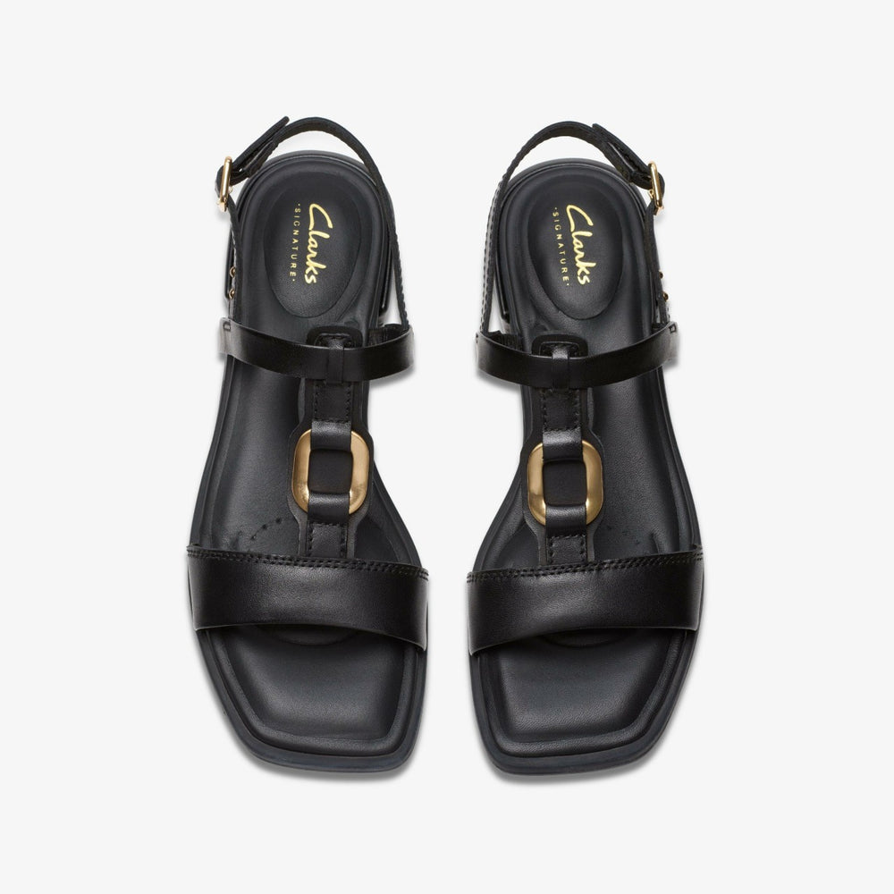 Ariany Sling Black Leather | Clarks outlet - Women