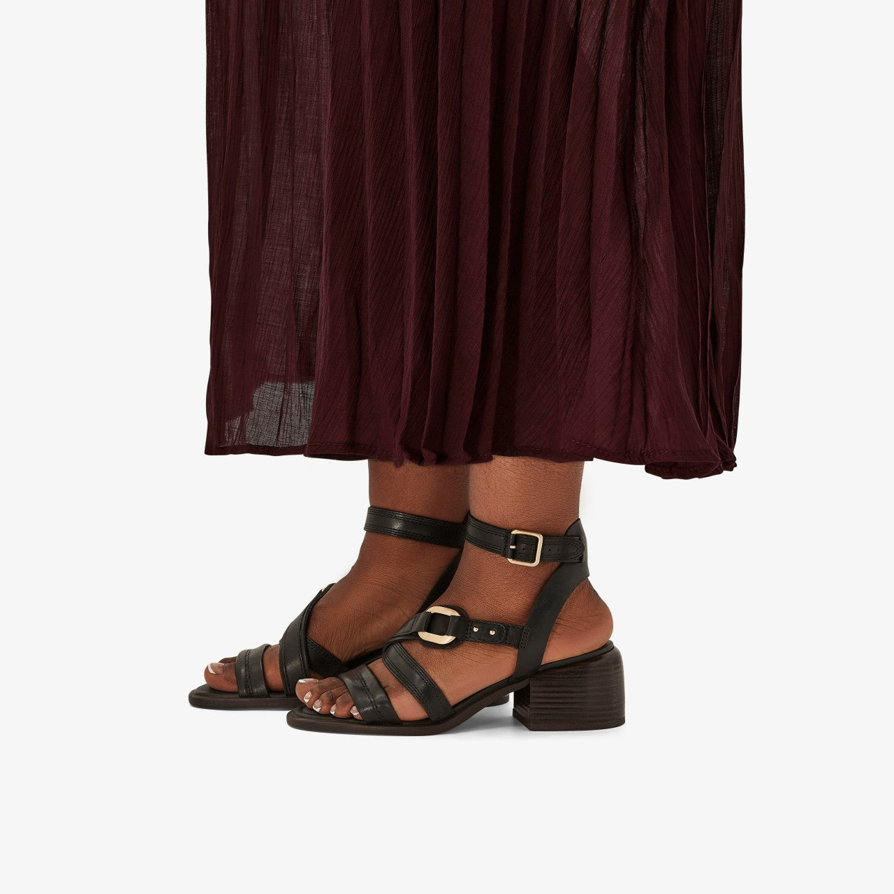 Morwyn Strap Black Leather | Clarks for sale - Women