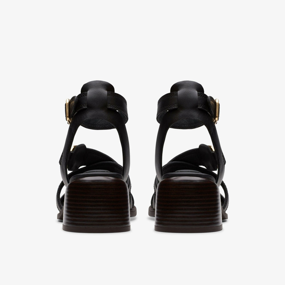 Morwyn Strap Black Leather | Clarks for sale - Women