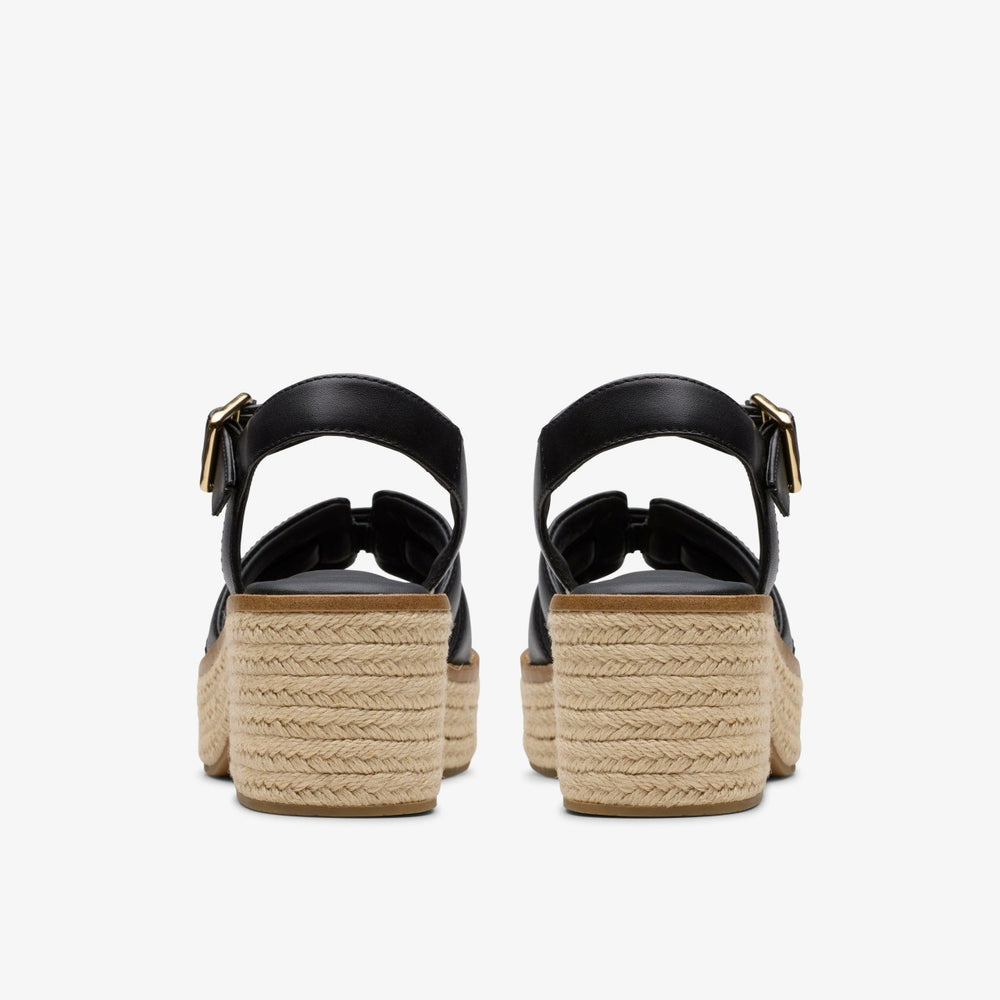 Coledale Strap Black Leather | Clarks discount - Women