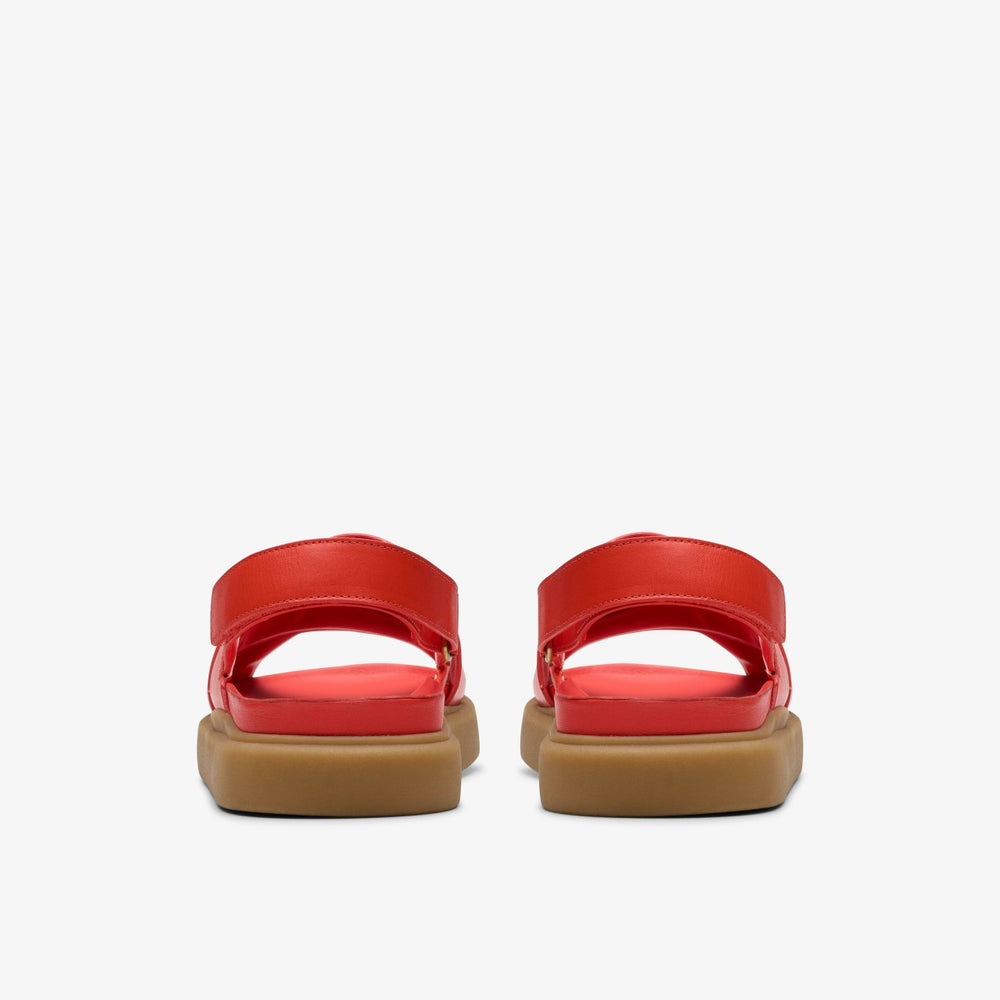 Aristella Sun Bright Red Leather | Clarks outlet - Women