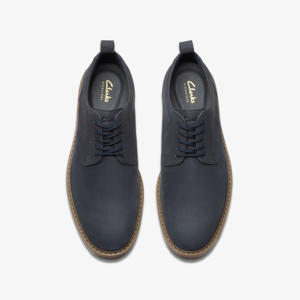 Aldwin Lace Navy Nubuck | Clarks on Sale - Men