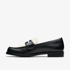 Straven Edge Black Combination Leather | Clarks discount - Women