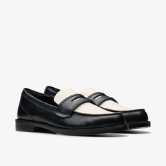 Straven Edge Black Combination Leather | Clarks discount - Women