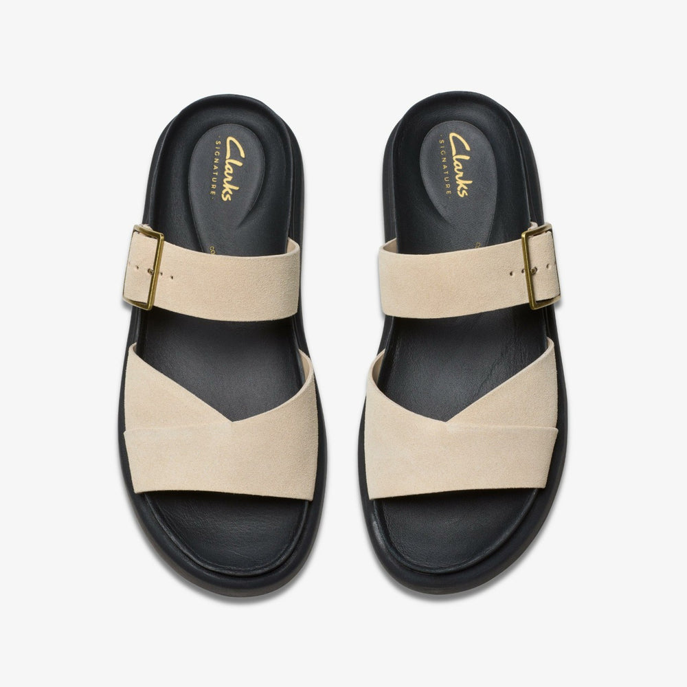 Aristella Mule Ecru Suede | Clarks online - Women