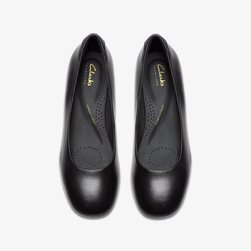 Daiss 30 Step Black Leather | Clarks discount - Women