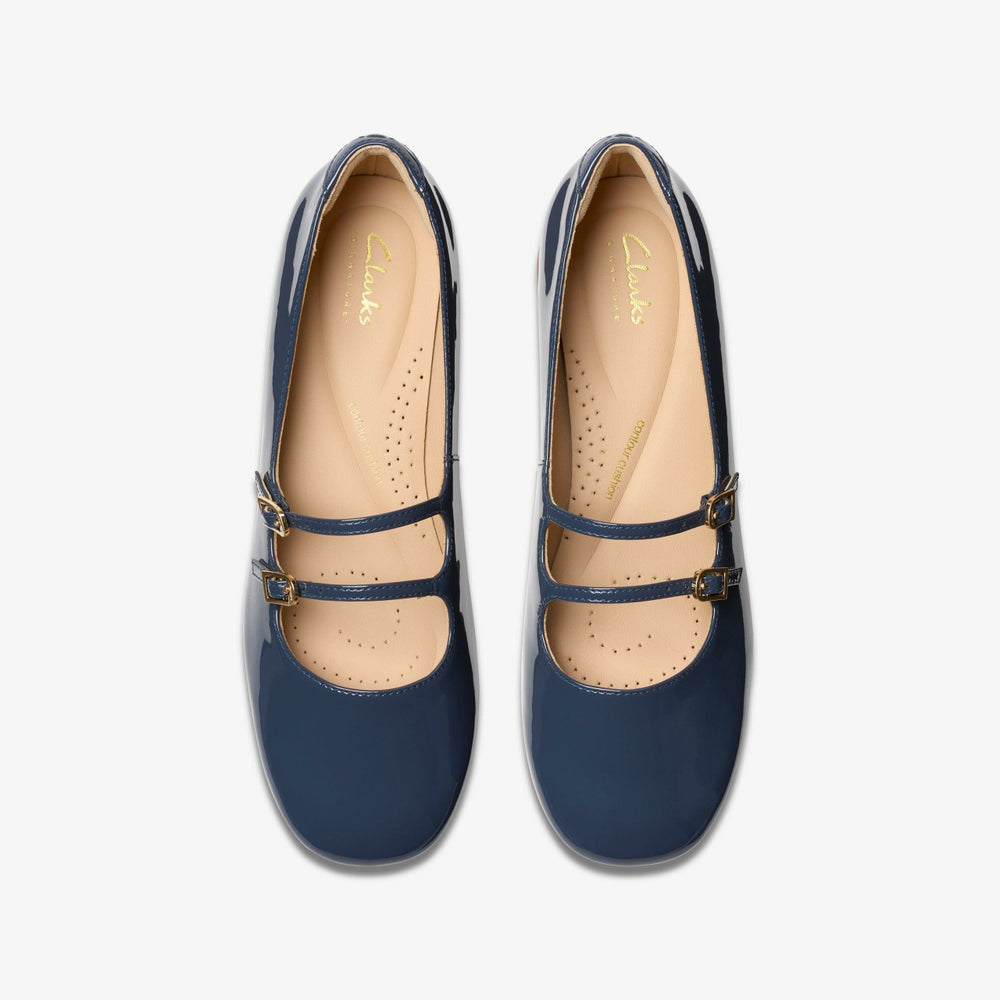 Daiss 30 Shine Navy Patent | Clarks outlet - Women