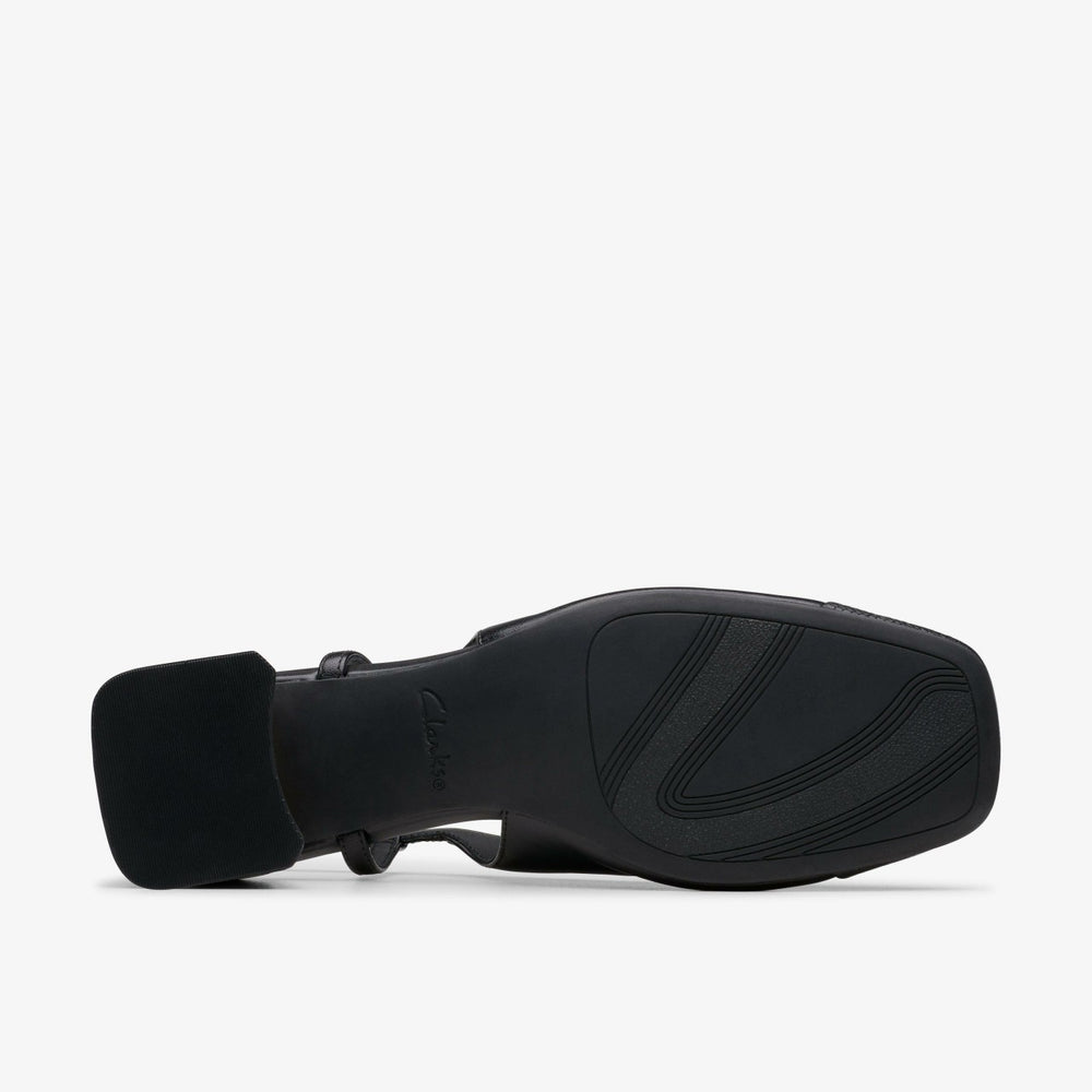 Nyta 45 Sling Black Combination Leather | Clarks online - Women
