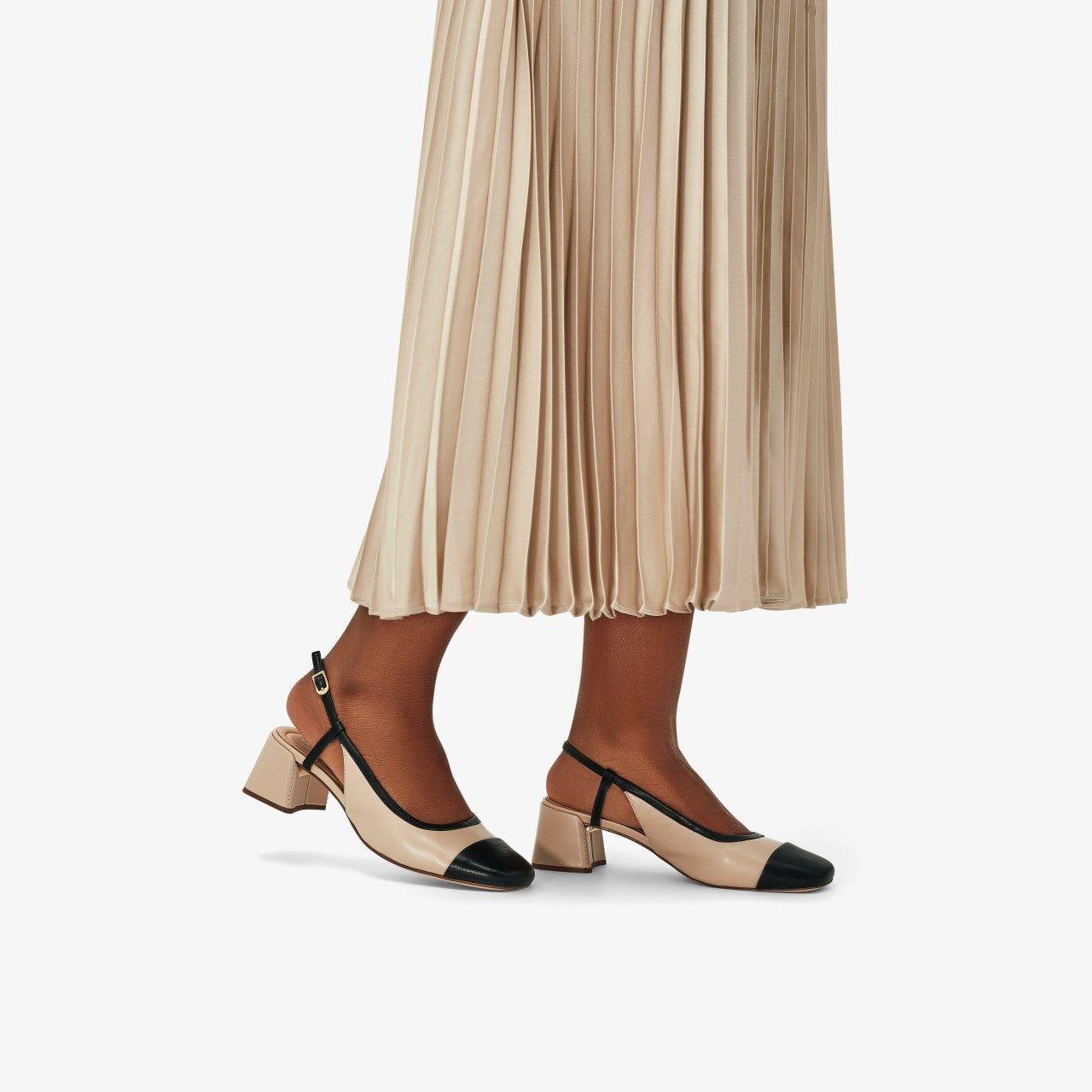 Nyta 45 Sling Sand Combination Leather | Clarks discount - Women