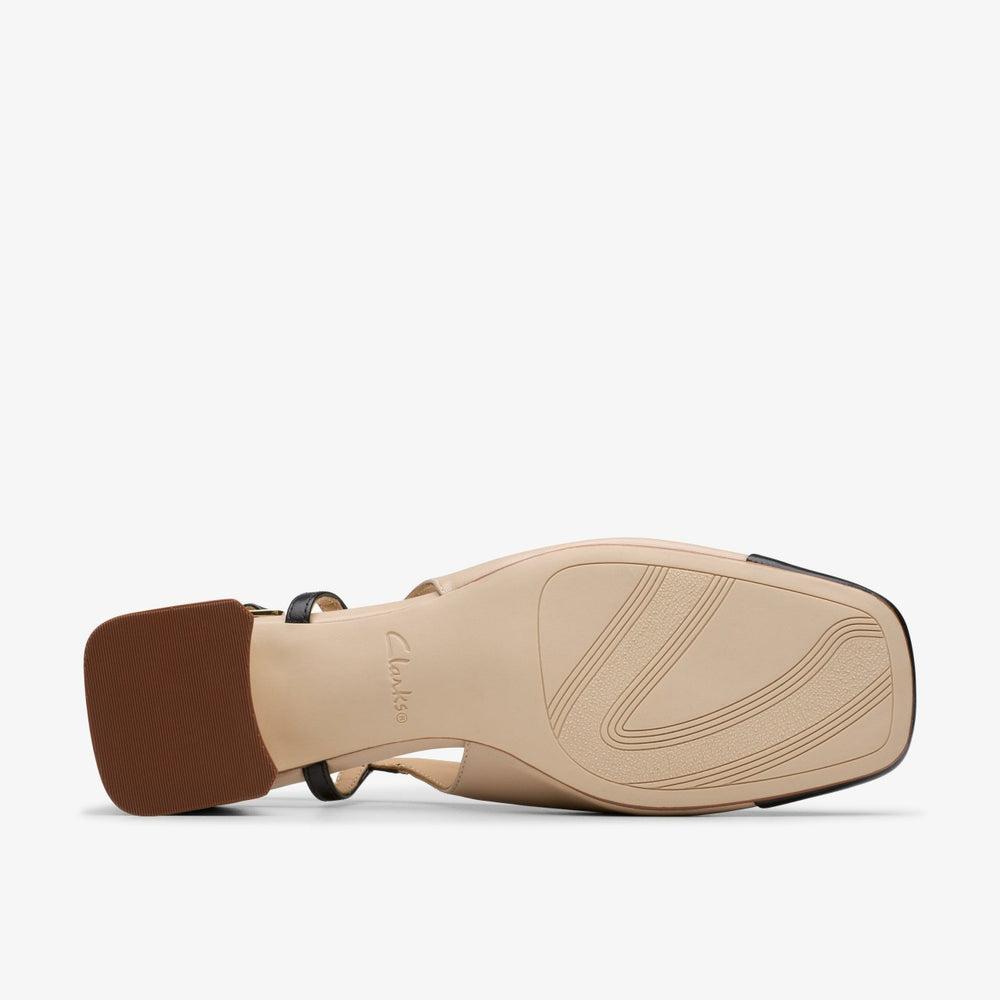 Nyta 45 Sling Sand Combination Leather | Clarks discount - Women
