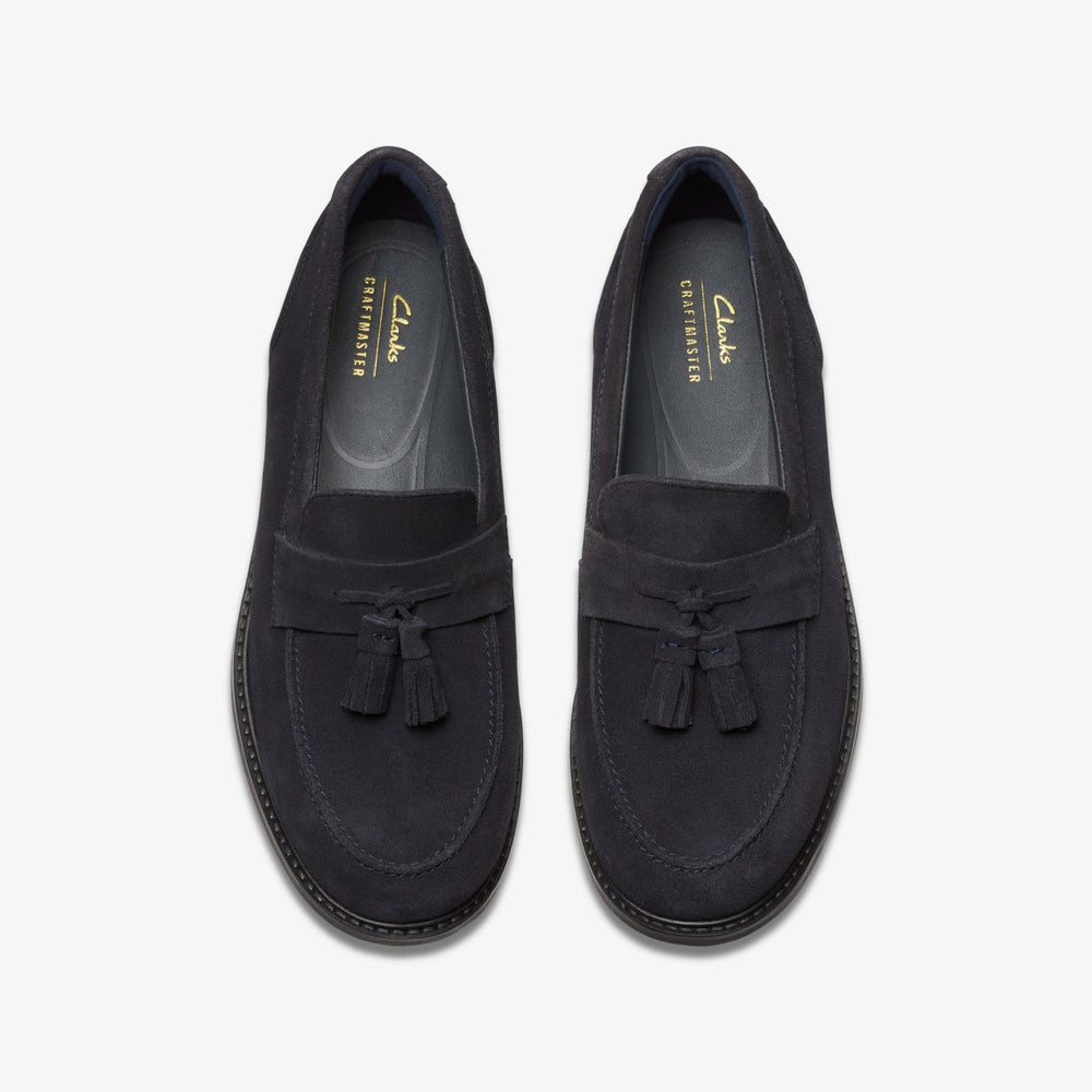 Craft Arlo Step Navy Suede | Clarks on Sale - Men
