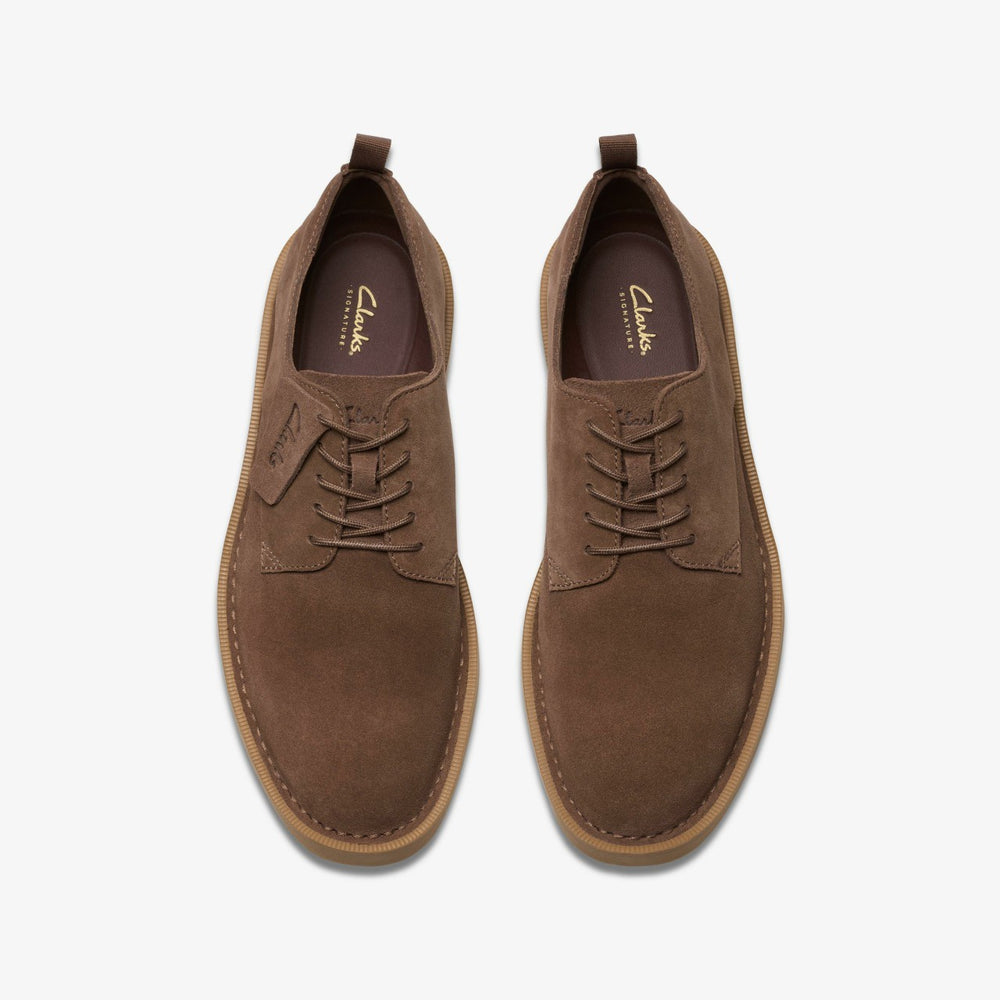 Martock Lace Brown Suede | Clarks discount - Men