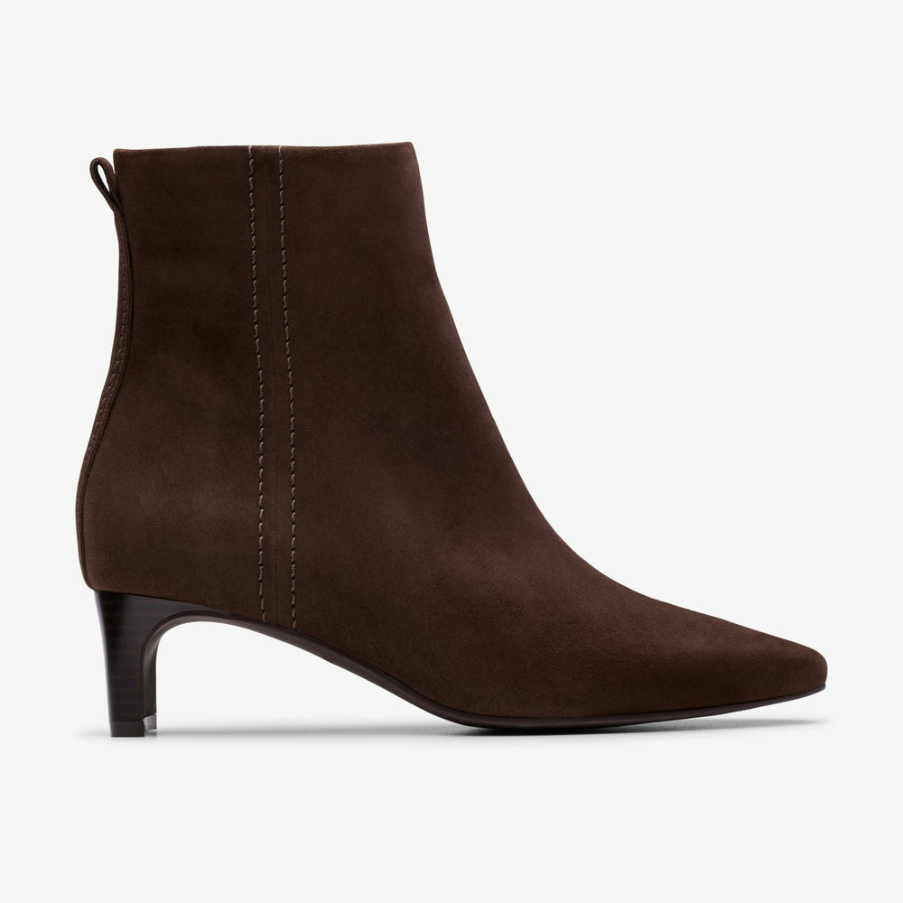 Edina Up Dark Brown Suede | Clarks online - Women