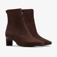 Edina Up Dark Brown Suede | Clarks online - Women