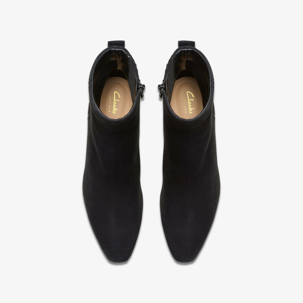Edina Up Black Suede | Clarks discount - Women