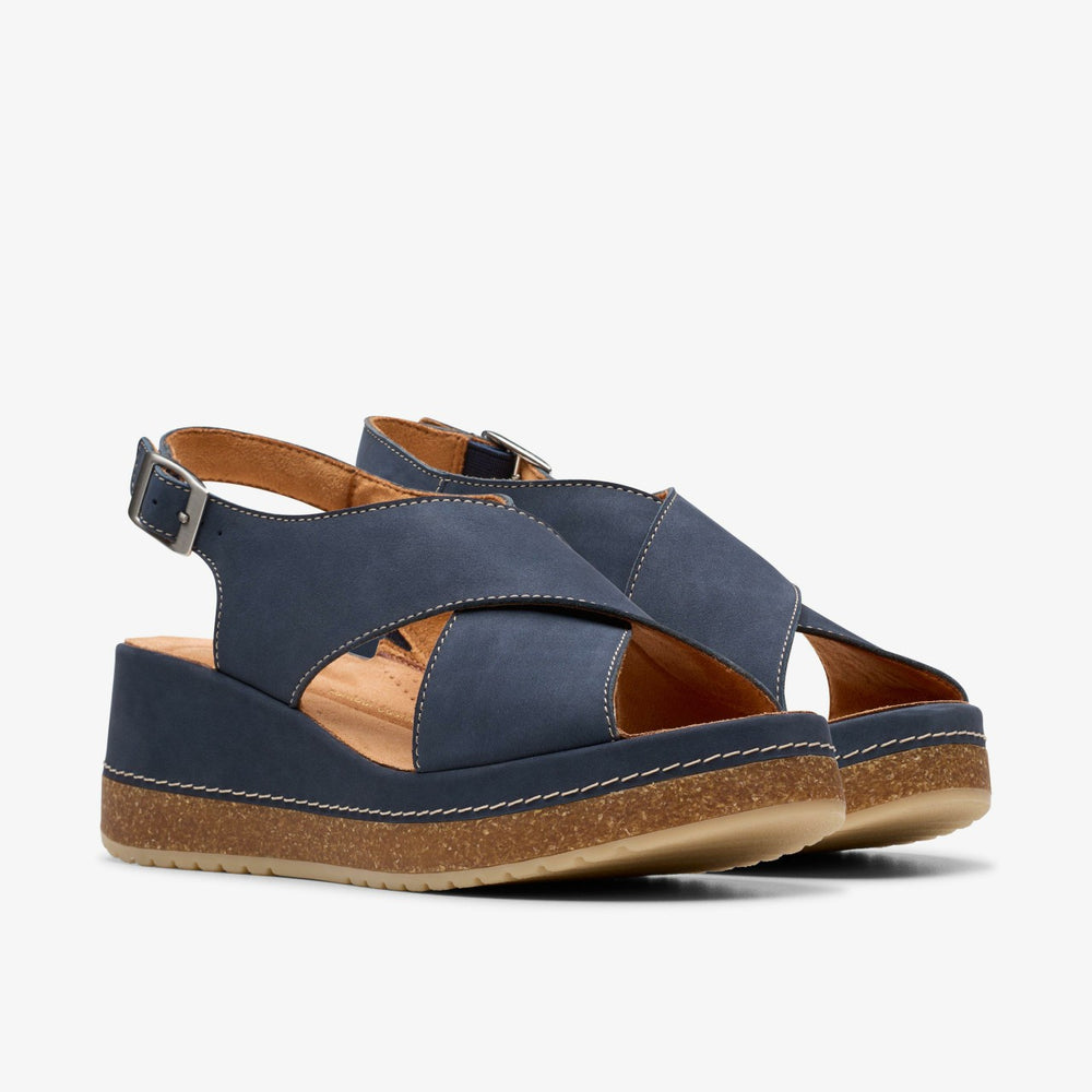 Kassanda Step Navy Nubuck | Clarks outlet - Women