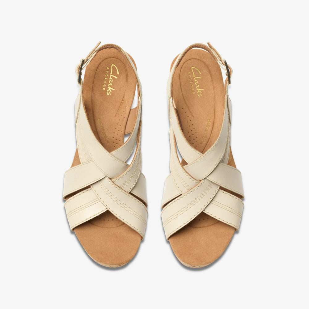 Sabina Sling Cream Leather | Clarks online - Women