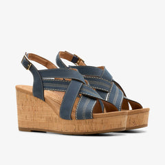 Sabina Sling Navy Nubuck | Clarks online - Women