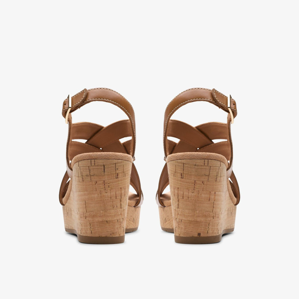 Sabina Sling Tan Leather | Clarks on Sale - Women